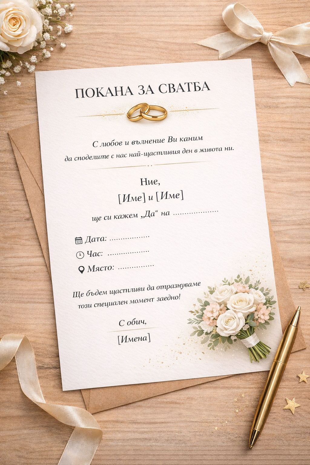 Покана за сватба